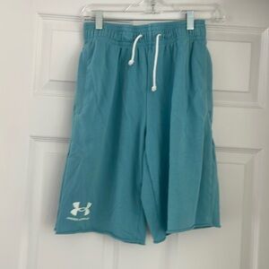 Under Armour Mens Cloudless Sky Terry Shorts - Size medium